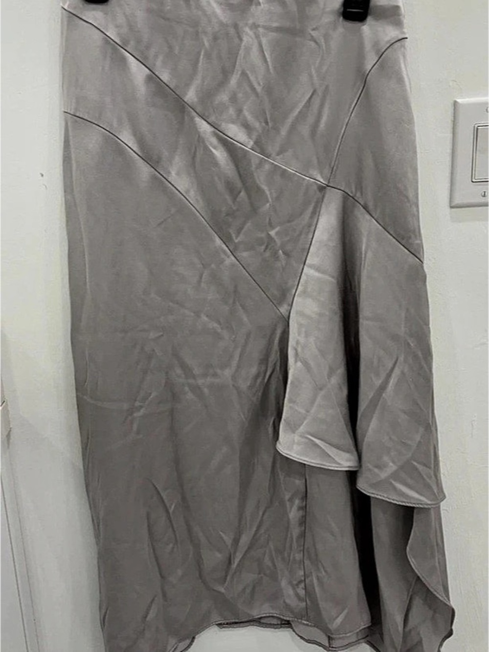 Express Asymmetrical Skirt in sand color Size Medium